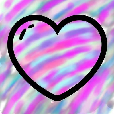 a blank heart