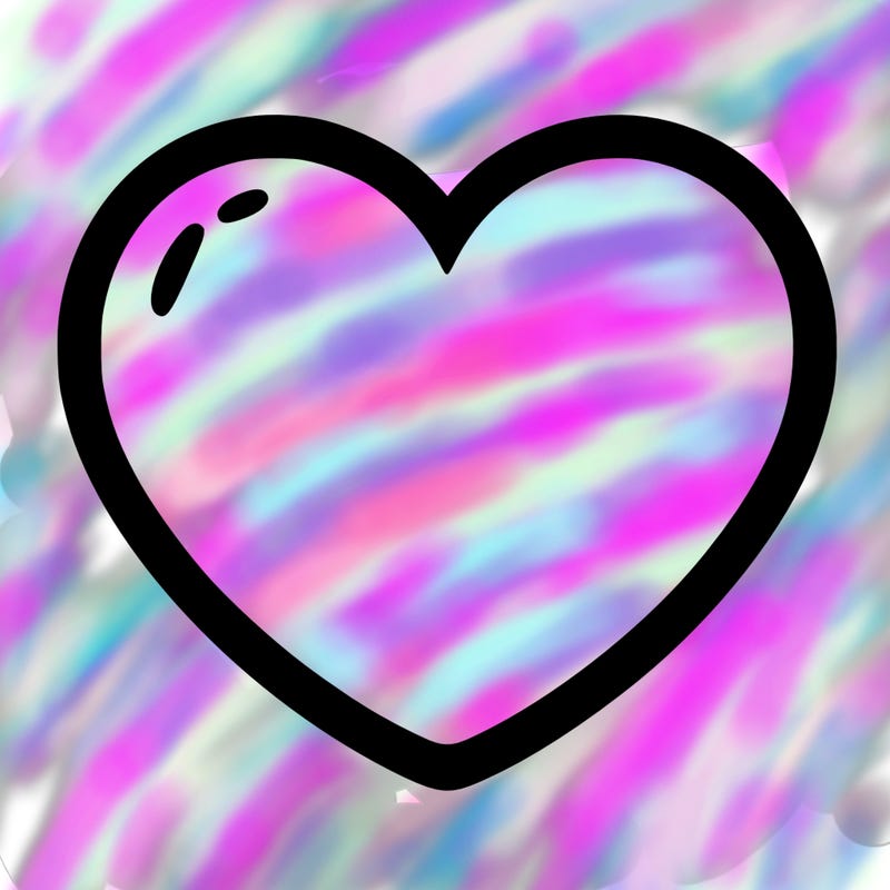 a blank heart
