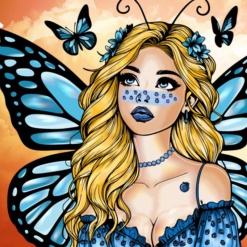 butterfly fairy realistic girl
