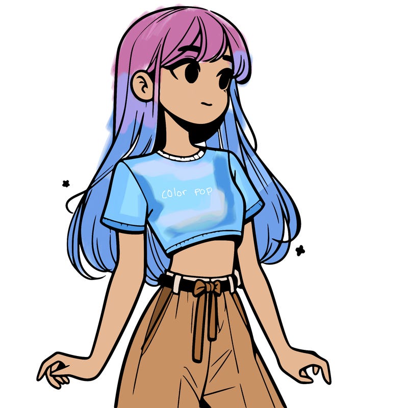 girl in a cute crop top