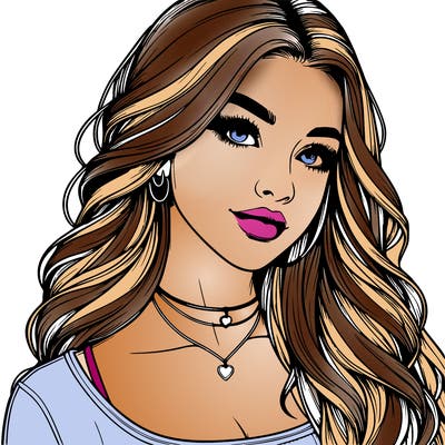 detailed realistic girl