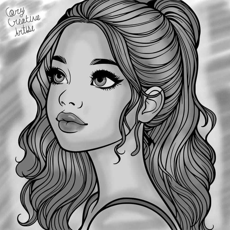 beautiful realistic girl