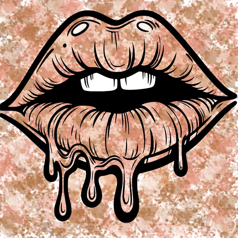 lips that look realistic and drip