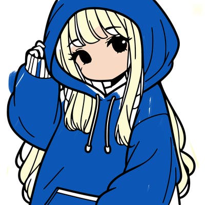 girl in a over sizes hoodie