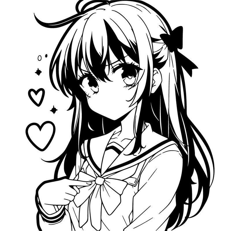 anime girl with betrayed expression