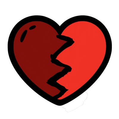 a blank heart