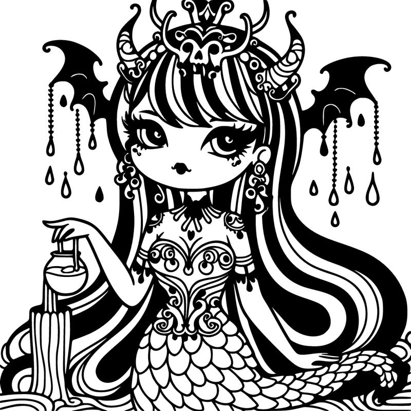 gothic water goddess