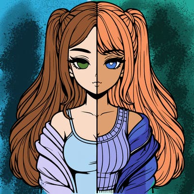 realistic girl split