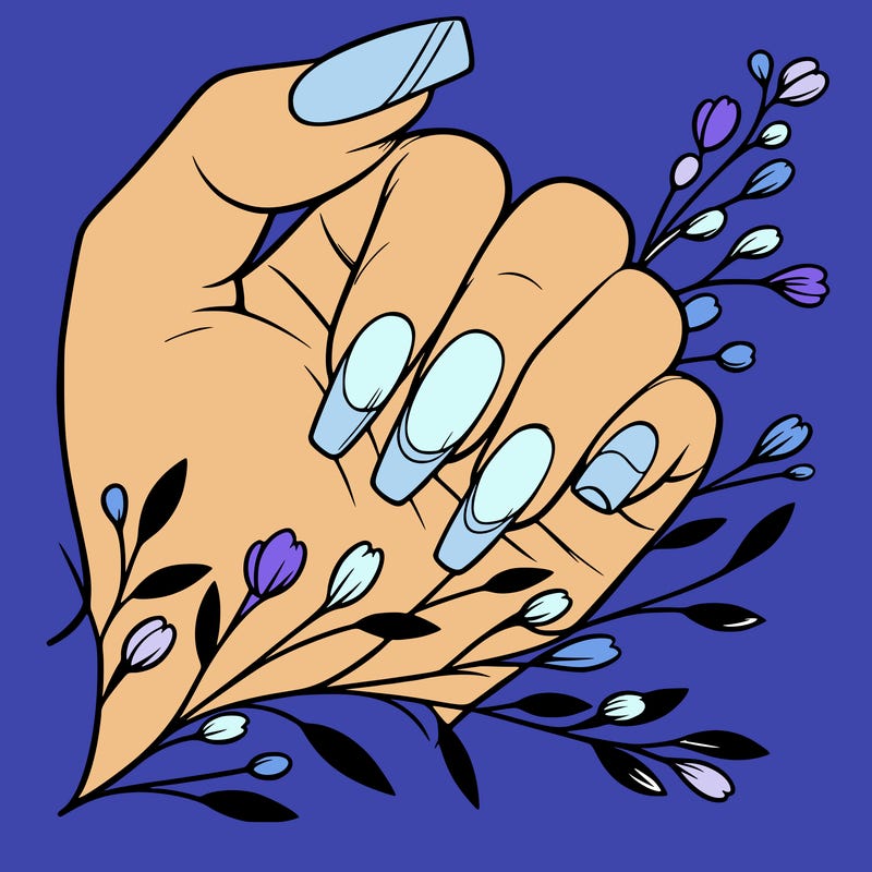 nails with french tip