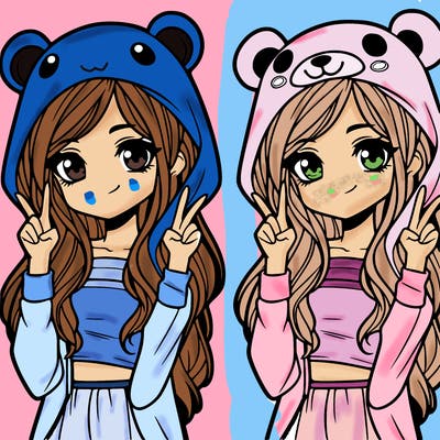 teen girl in animal costume