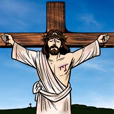 jesus on the cross