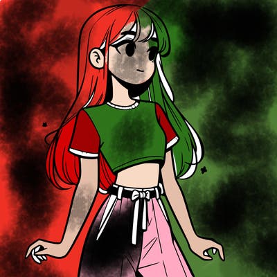 girl in a cute crop top