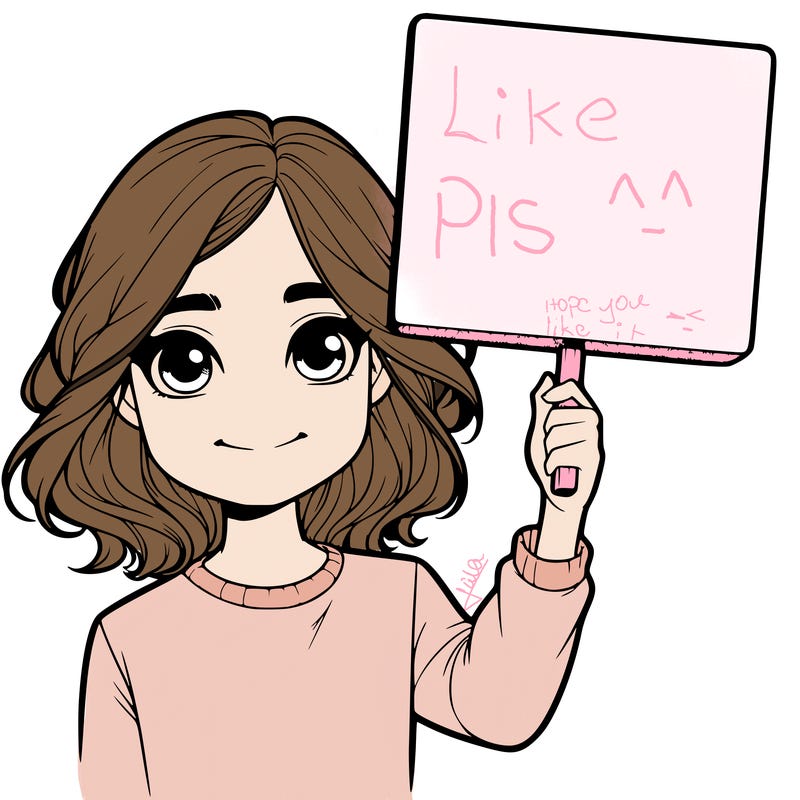 realistic girl holding up a sign