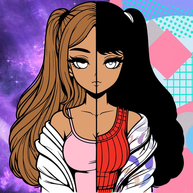 realistic girl split