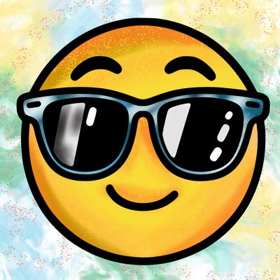 emoji with sunglasses