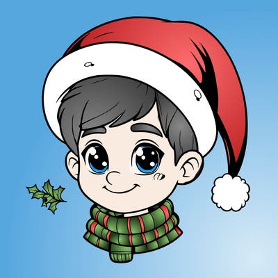 realistic christmas boy