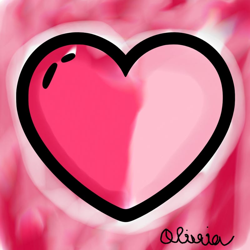a blank heart