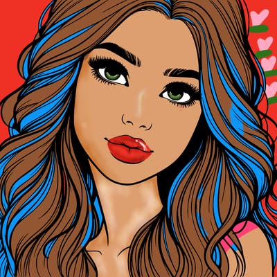 beautiful realistic girl