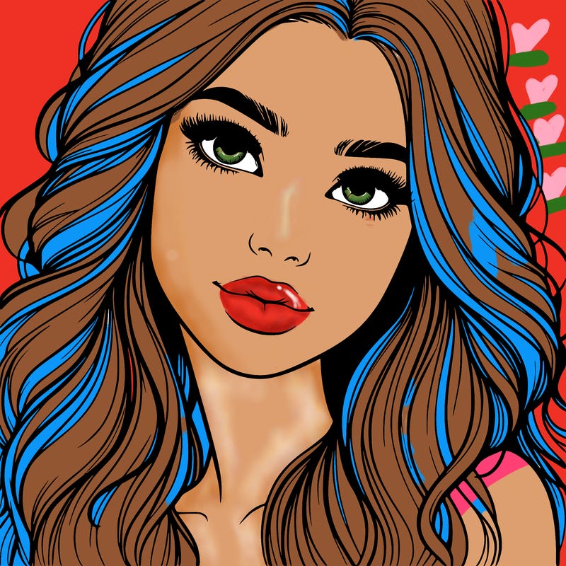 beautiful realistic girl