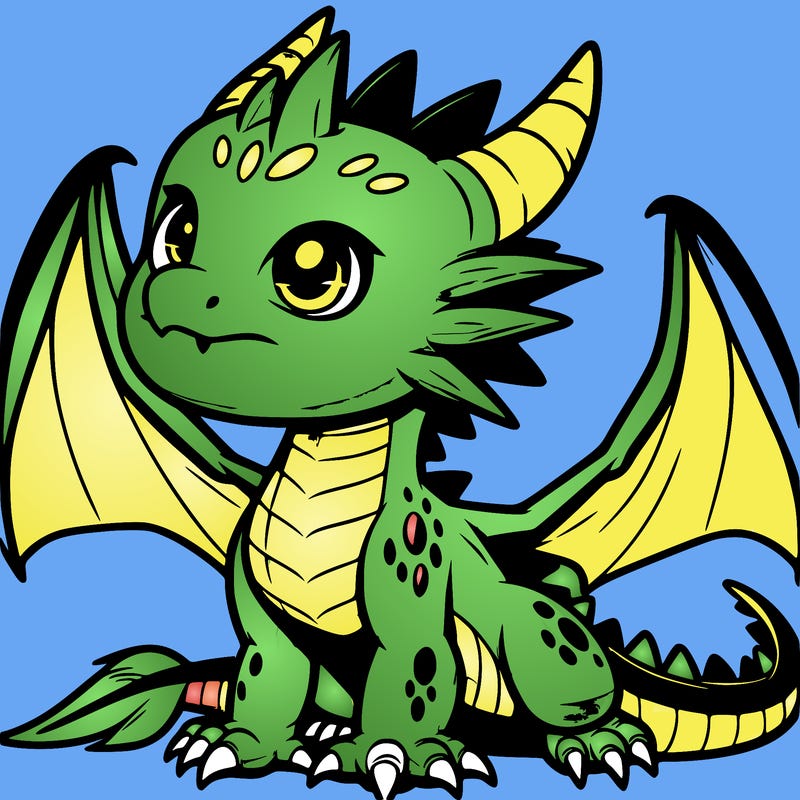 fierce baby night dragon