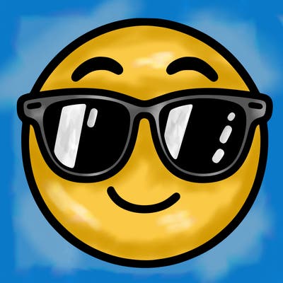 emoji with sunglasses