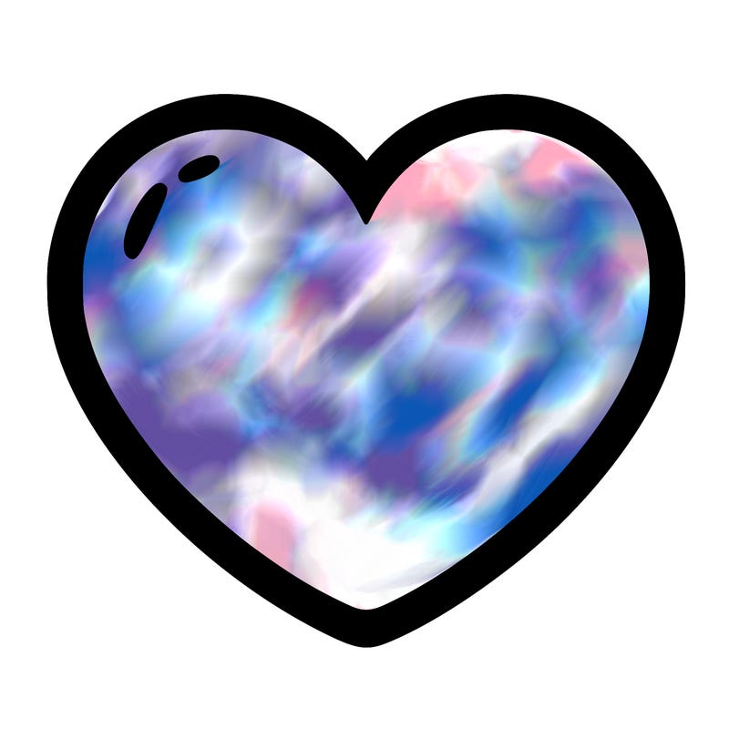 a blank heart