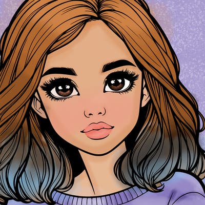 realistic girl whith cute eyes