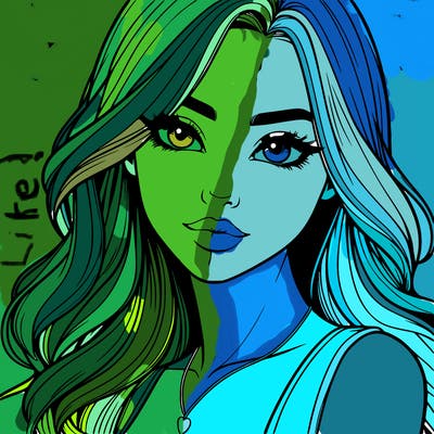 beautiful realistic girl