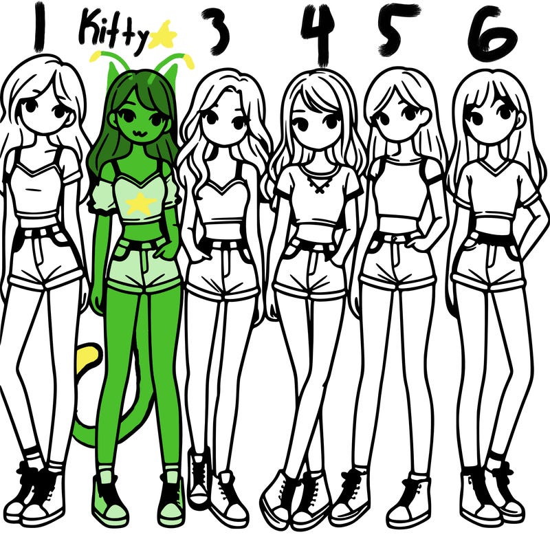 a group of girls wearing crop tops and shorts