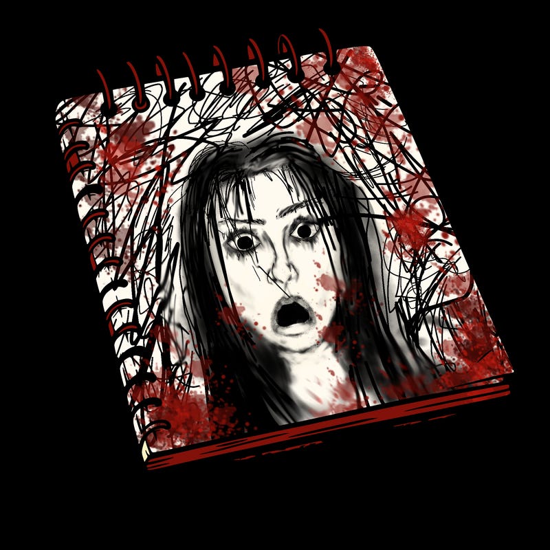 a blank sketch pad