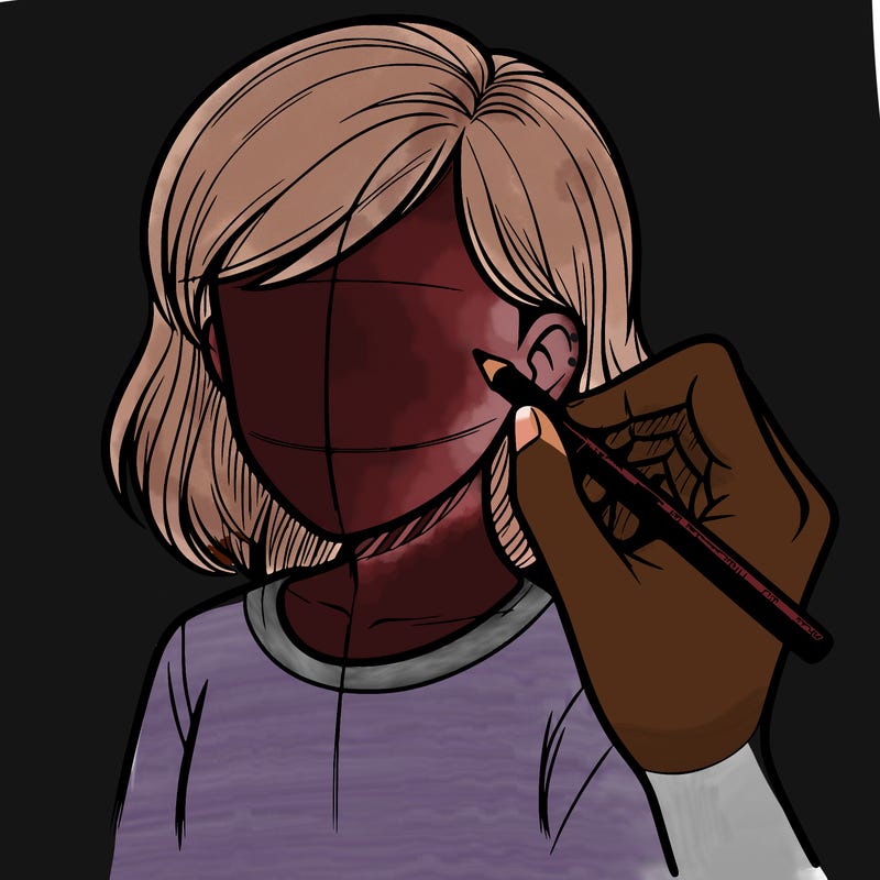 drawing a realistic person