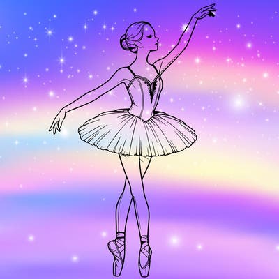realistic ballerina