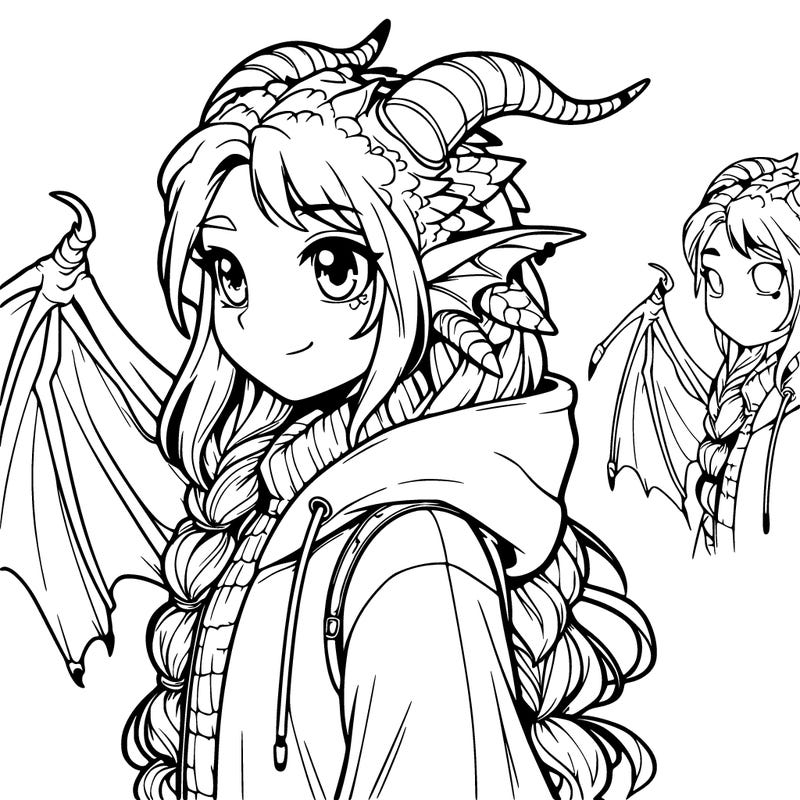 realistic dragon girl