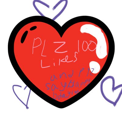 a blank heart