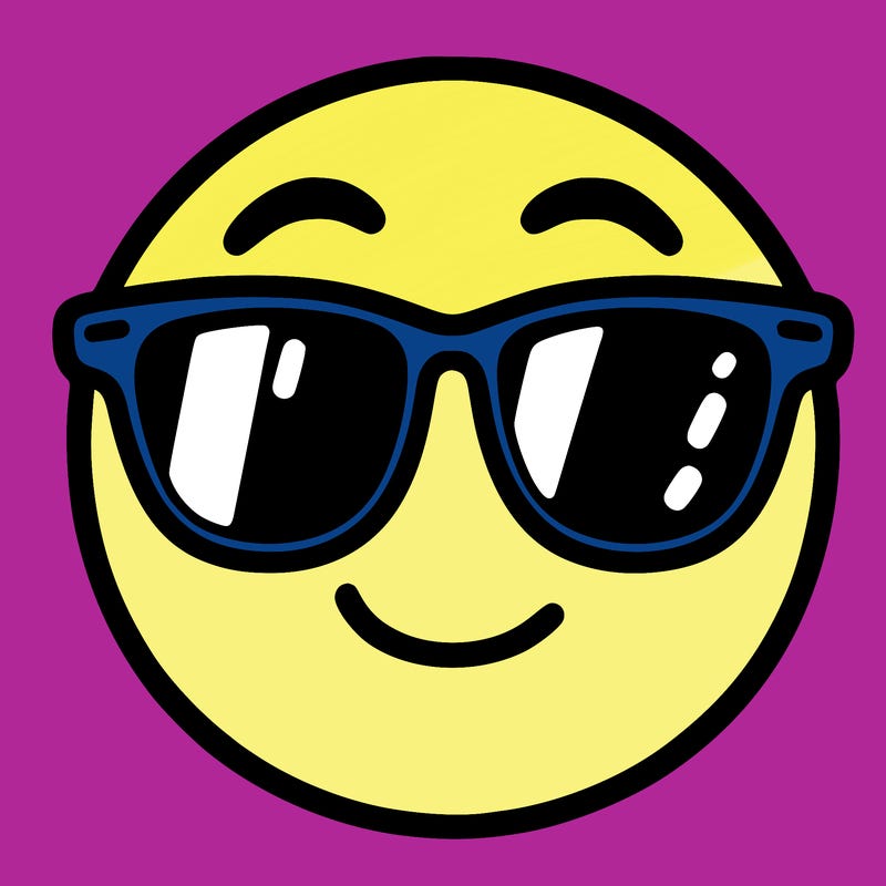 emoji with sunglasses