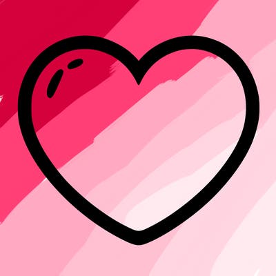 a blank heart