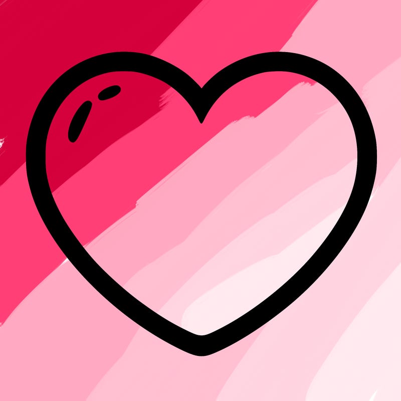 a blank heart