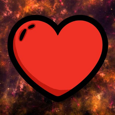 a blank heart