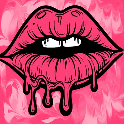 lips that look realistic and drip