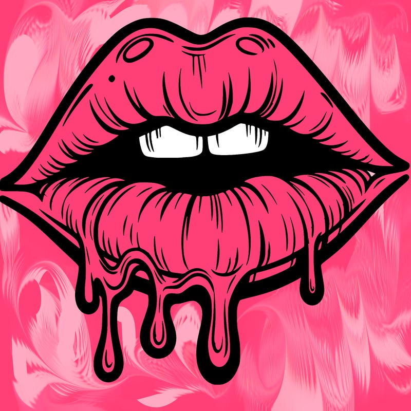 lips that look realistic and drip