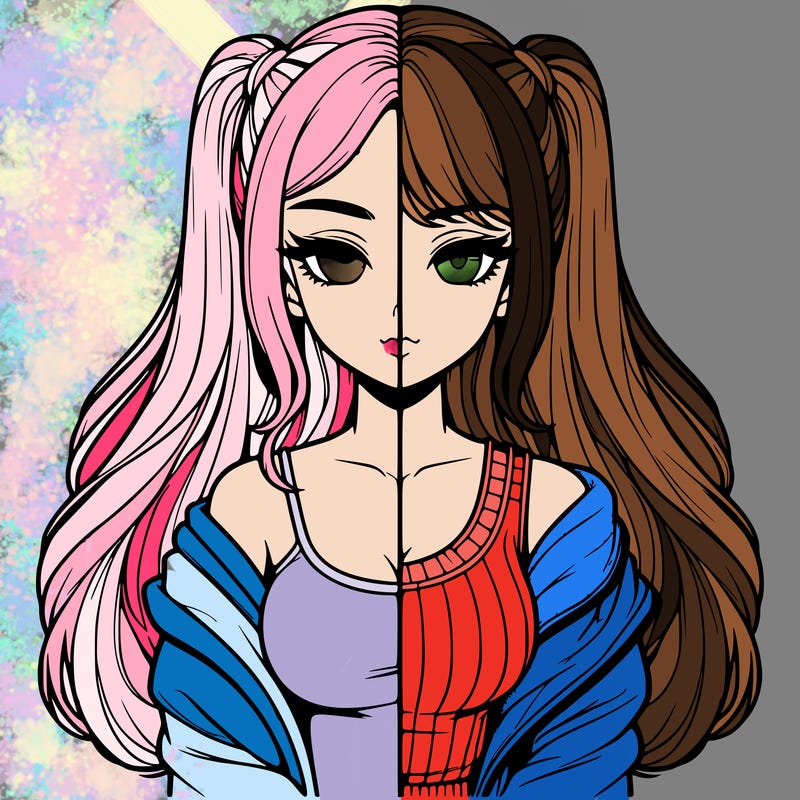 realistic girl split