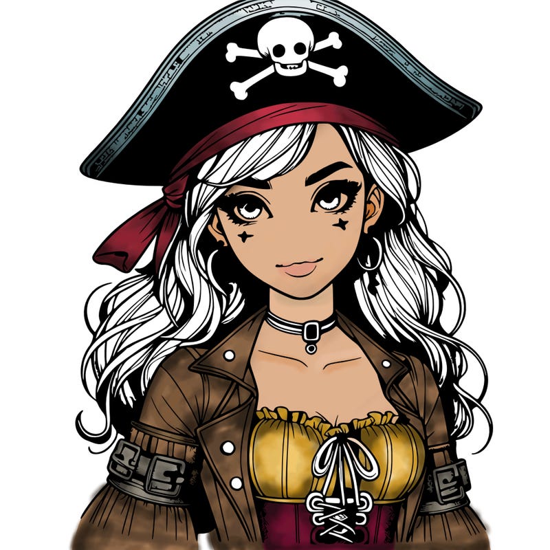 realistic pirate girl