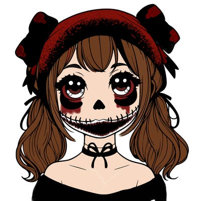 realistic girl halloween