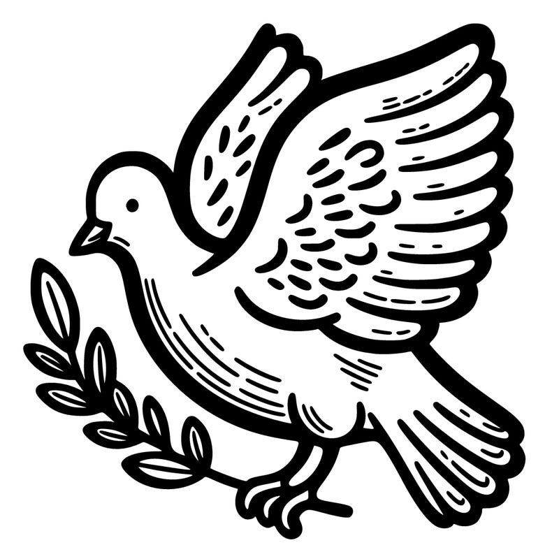 dove with an olive branch