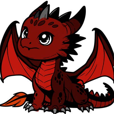 fierce baby night dragon