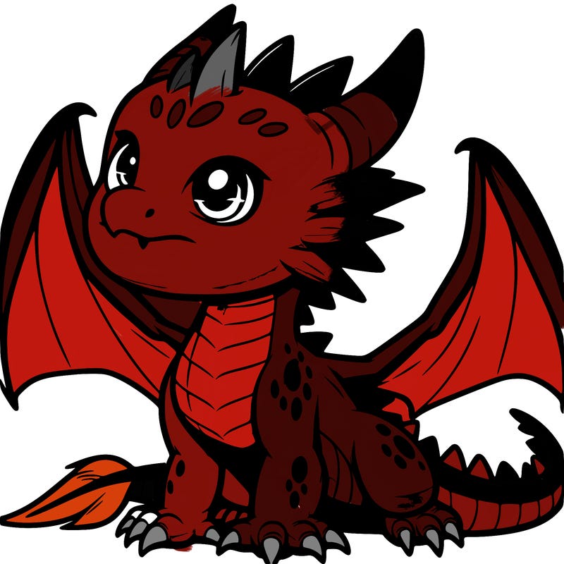 fierce baby night dragon