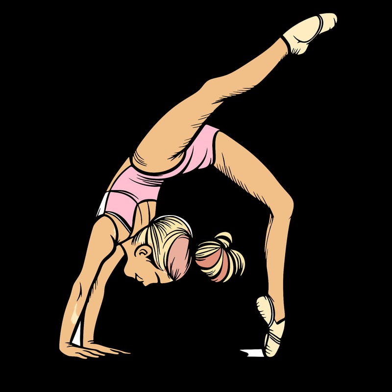 girl doing gymnastics