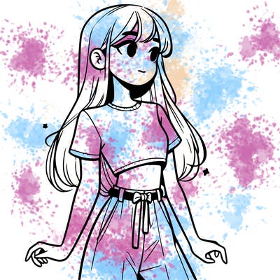 girl in a cute crop top