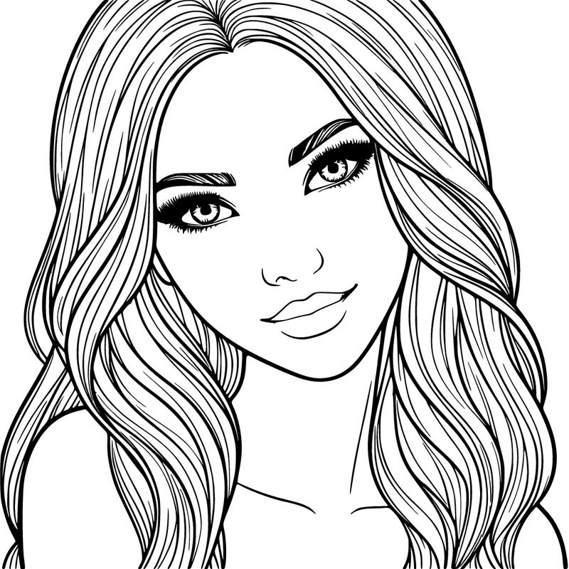 realistic beautiful girl