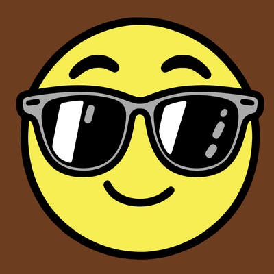 emoji with sunglasses